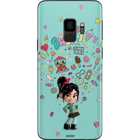 Disney Wreck-it Ralph Vanellope Sugar Icons Galaxy S9 Skin